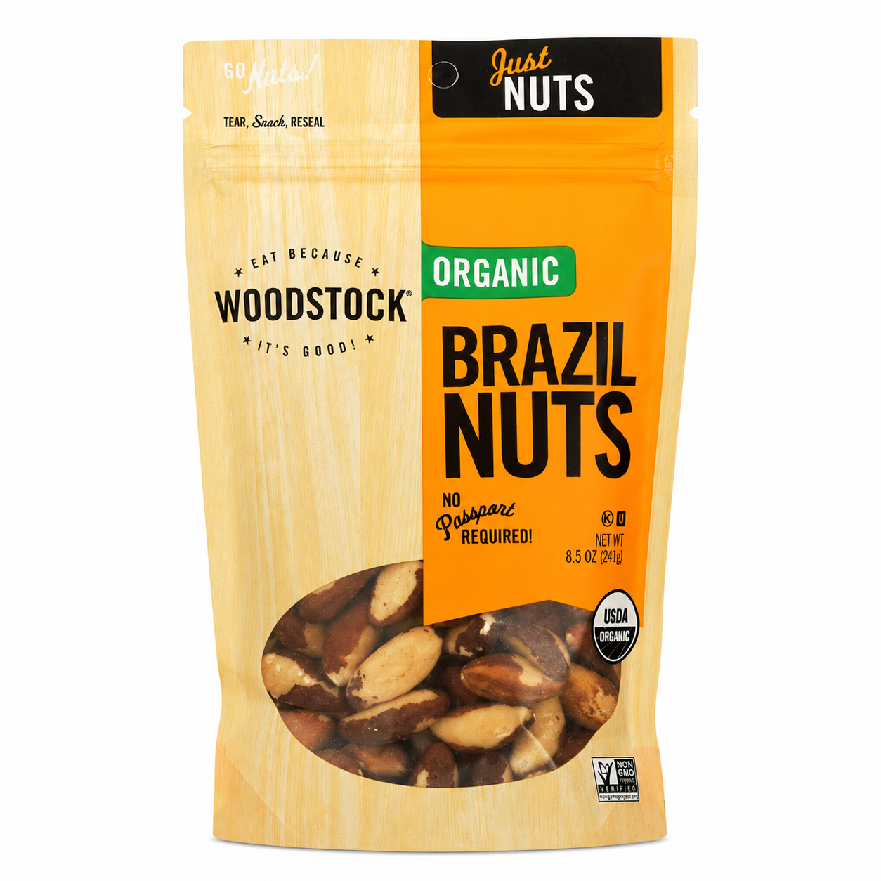 Woodstock Farms Brazil Nuts 8.5 oz Woodstock Farms